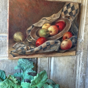 Appeltjes stilleven schilderij