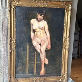Uitzonderlijk mooi Nude schilderij 