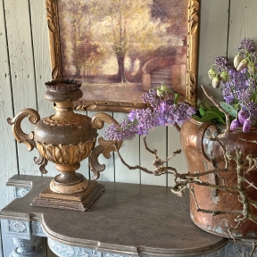 Painting in shades of soft-pink